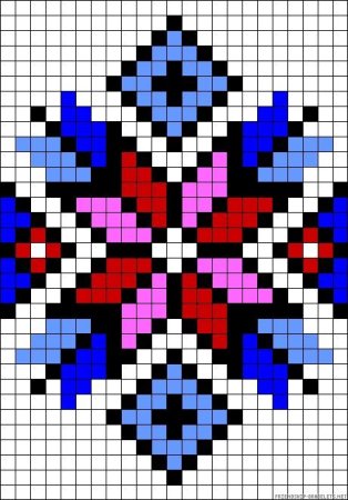 Рисование по клеточкам орнамент