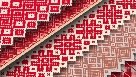 Башкирский орнамент фон