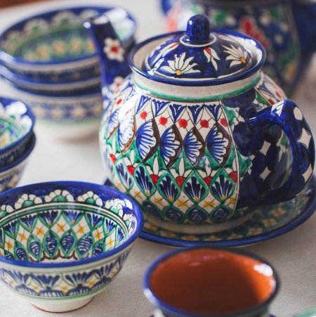Чайный сервиз Риштанская керамика