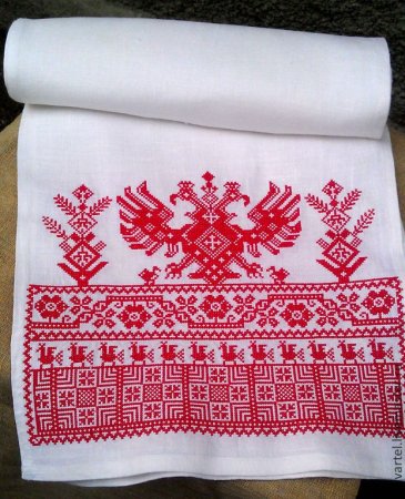 Русская народная вышивка орнамент рушник