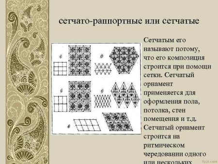 Сетчато раппортный орнамент