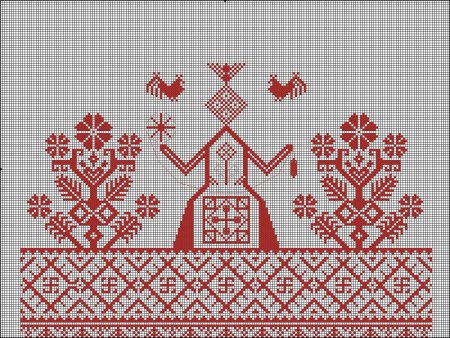 Славянская обережная вышивка Макошь
