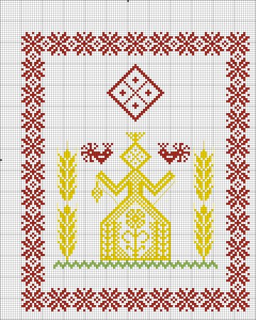 Макошь Славянская богиня оберег вышивка