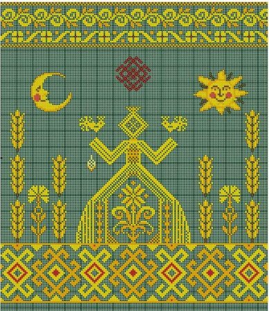 Славянская обережная вышивка Макошь