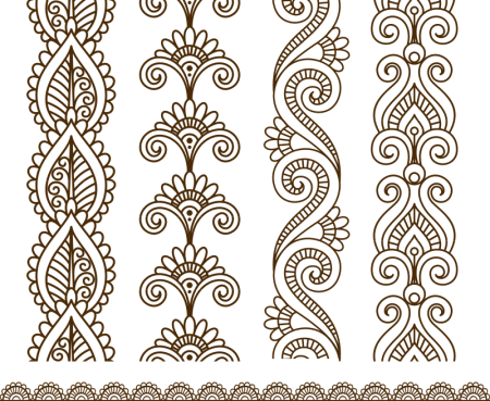 Узоры в индийском стиле