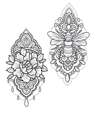 Мандала Орнаментал тату