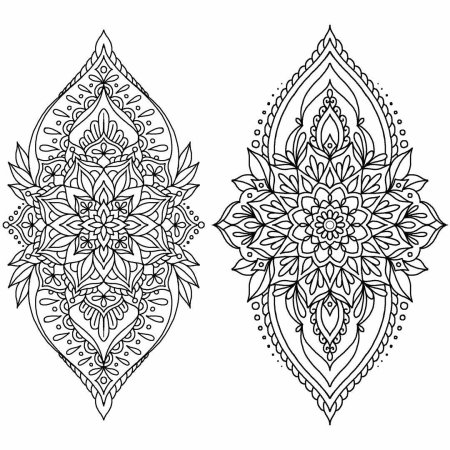 Мандала тату эскиз