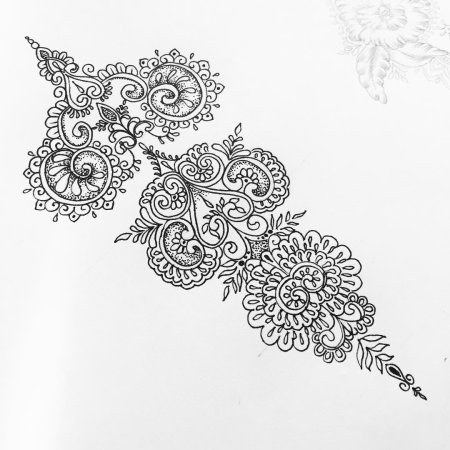 Мехенди эскизы