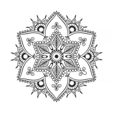 Мехенди на прозрачном фоне