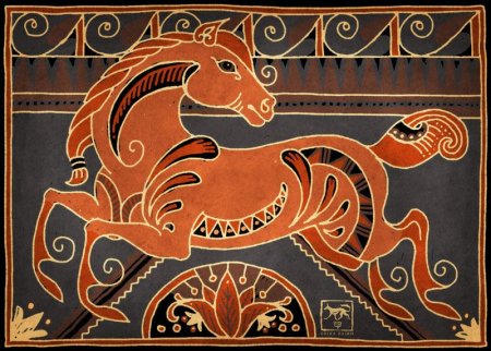 Орнамент лошадь