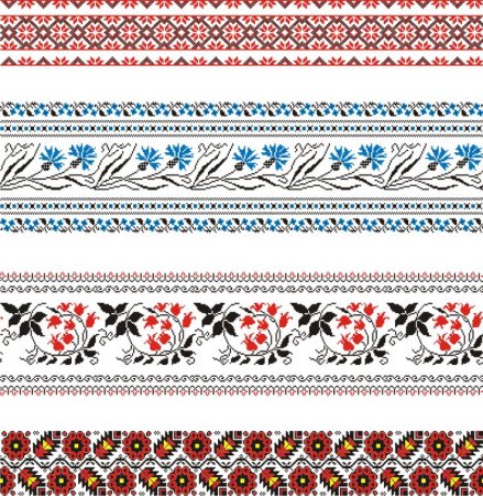 Элементы хохломской росписи вектор