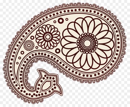 Азербайджанский орнамент Бута вектор