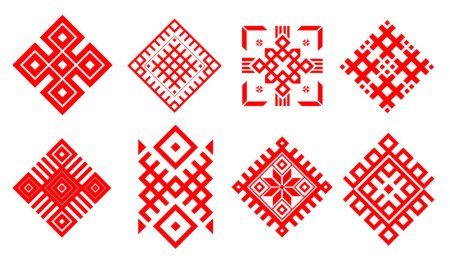Северная Двина роспись пермогорская элементы