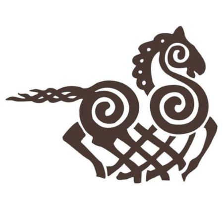 Казахский орнамент в круге