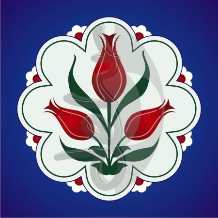 Тюльпан ЛАЛЭ татарский орнамент