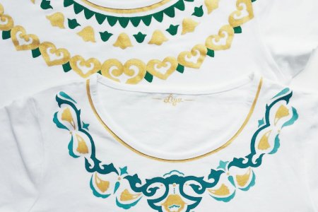 Татарский орнамент на платье