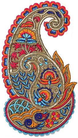 Индийский огурец пейсли