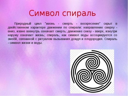 Узор спираль