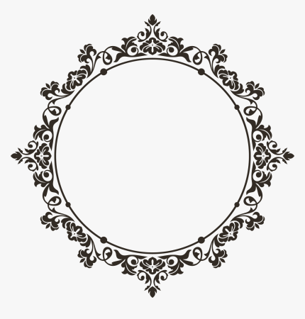 Круглая Винтажная рамка
