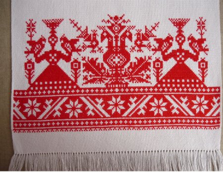 Русская народная вышивка орнамент рушник