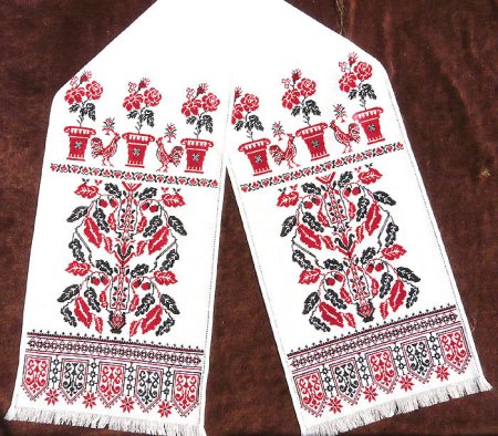 Старинные украинские рушники