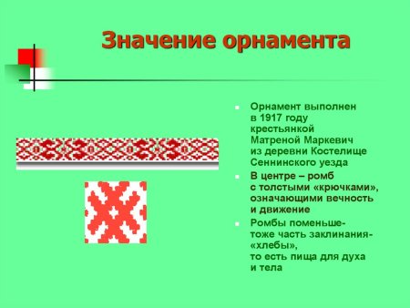 Орнамент на белорусском флаге значение