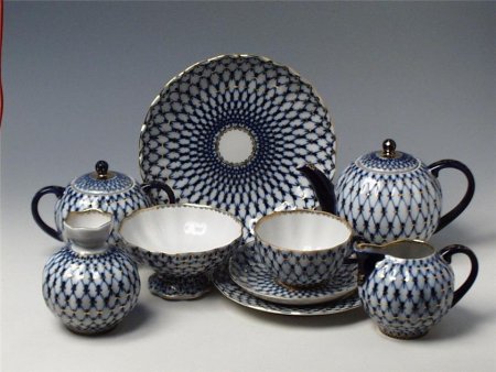 Ломоносовский сервиз кобальт