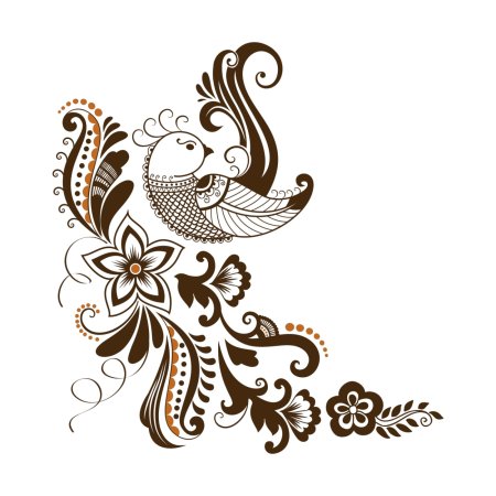 Орнамент птицы