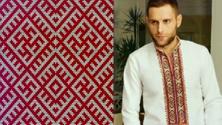 Узор на украинской вышиванке