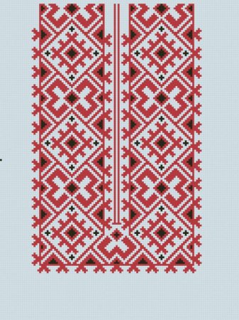 Вышивка крестом на рубахе