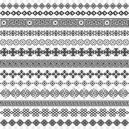 Векторный орнамент в полосе