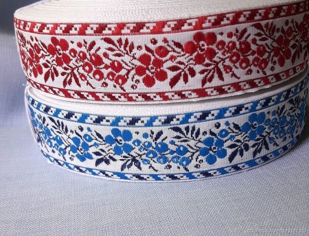 Тесьма жаккардовая Рябинка