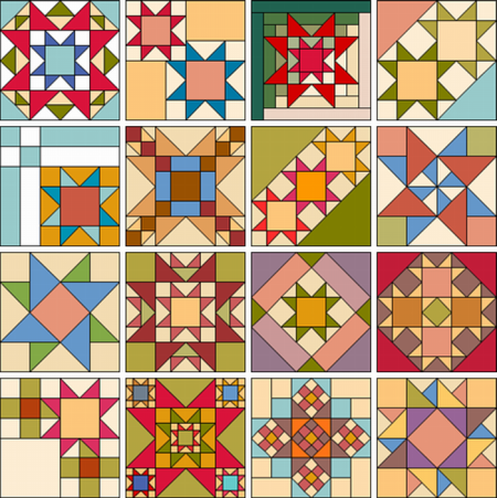 Узоры лоскутного шитья