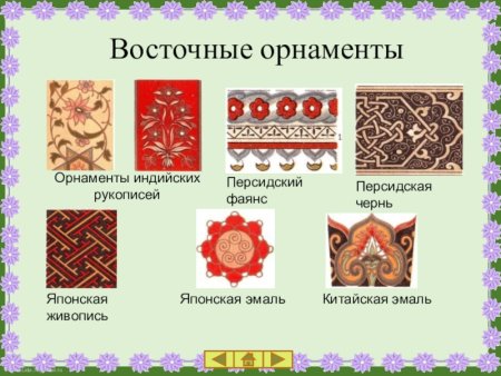 Разные виды орнамента