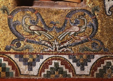 Виноградная лоза мозаика Византия