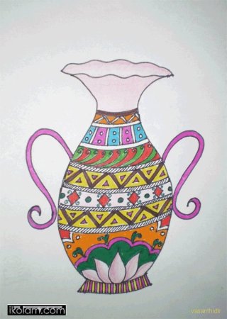 Кувшин Кубачи раскраска