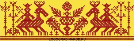 Орнамент народной вышивки Воронежского края