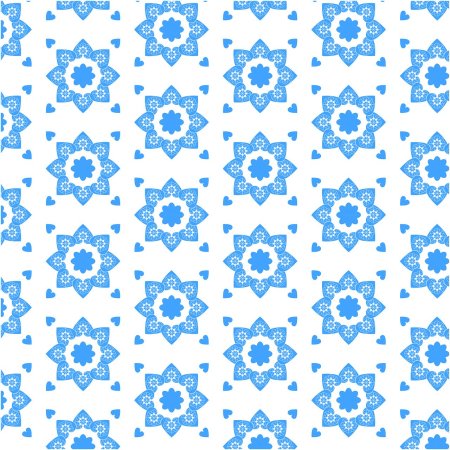 Орнамент в синих тонах