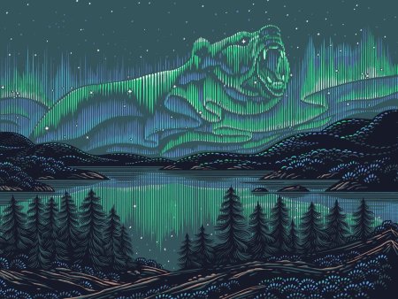 Северное сияние Графика