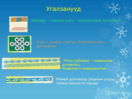 Зооморфный Бурятский орнамент