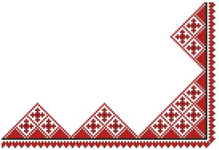 Мордовские рушники с орнаментом