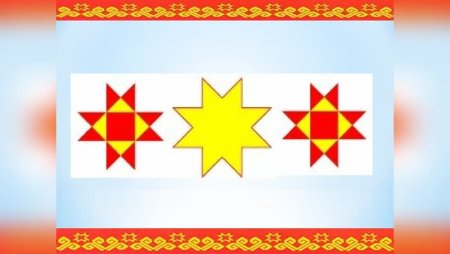 Чувашский узор солнце