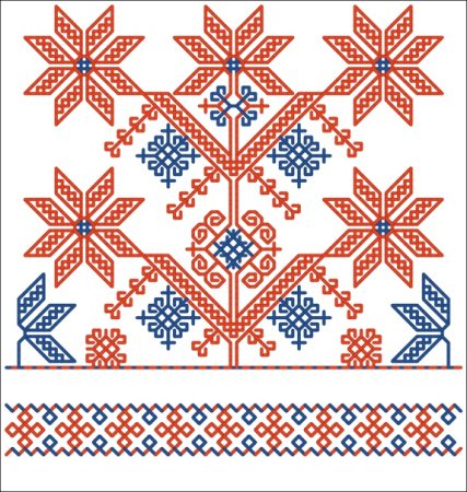 Финно-угорские Коми орнаменты