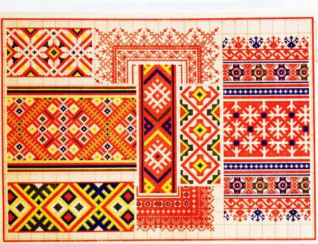 Великорусские узоры из коллекции Далматова