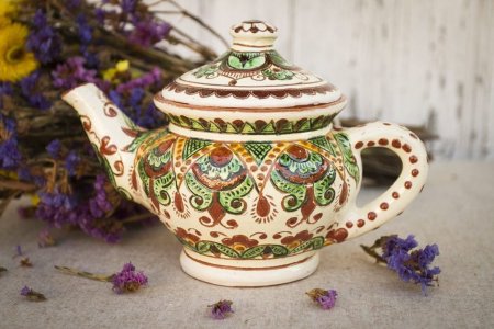 Расписная керамическая посуда