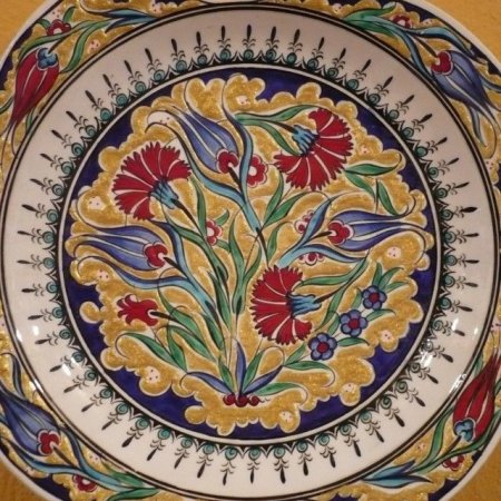 Цветочный орнамент на посуде (49 фото)