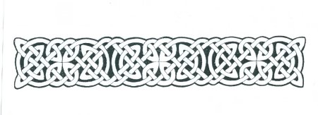Славянская вязь тату браслет