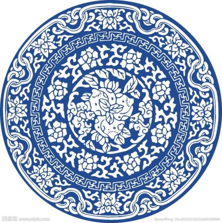 Китайский орнамент круглый