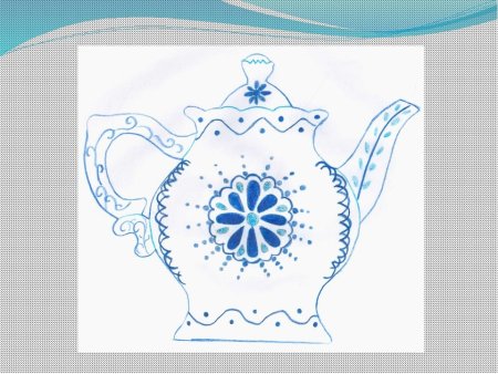 Чайник гжельской росписи для детей