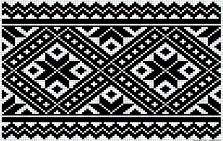 Вышивка геометрические узоры